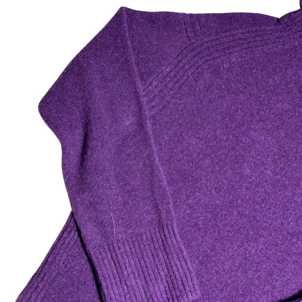 J. Crew Purple Supersoft Yarn Turtleneck Sweater Womens S